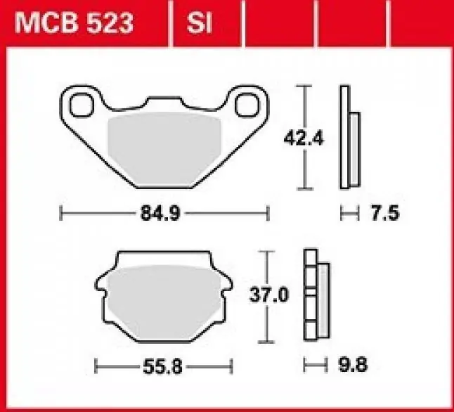 Nouvel Arrivage Paire de plaquettes avant LUCAS pour Suzuki GN125 NF41A 1991-2001