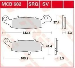 Plaquettes AV Gauche pour Suzuki GSX750F 1998-2006 Acheter Direct