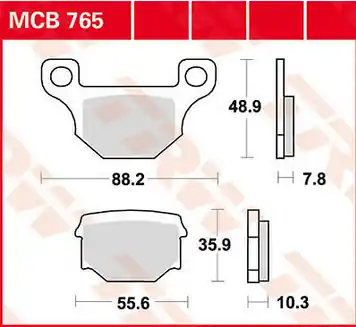 Paire de plaquettes AV LUCAS pour Bullet 125 RS 2008-2011 Usine Directe
