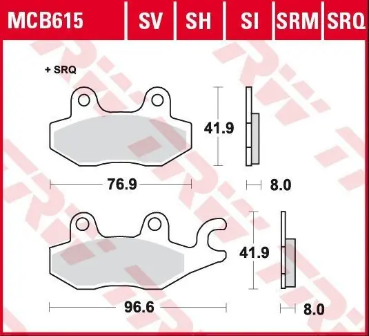Bon Plan Paire de plaquettes LUCAS étrier Avant Droit pour Yamaha XTZ750 89-97