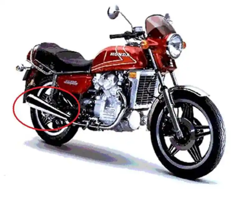 Meilleure Vente 2 silencieux chromés réplique de l'origine pour CX 400 de 1981 à 1983