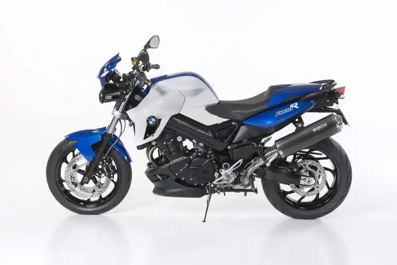 BOS Silencieux inox oval look carbone pour BMW F 800R et GT Expédition Rapide