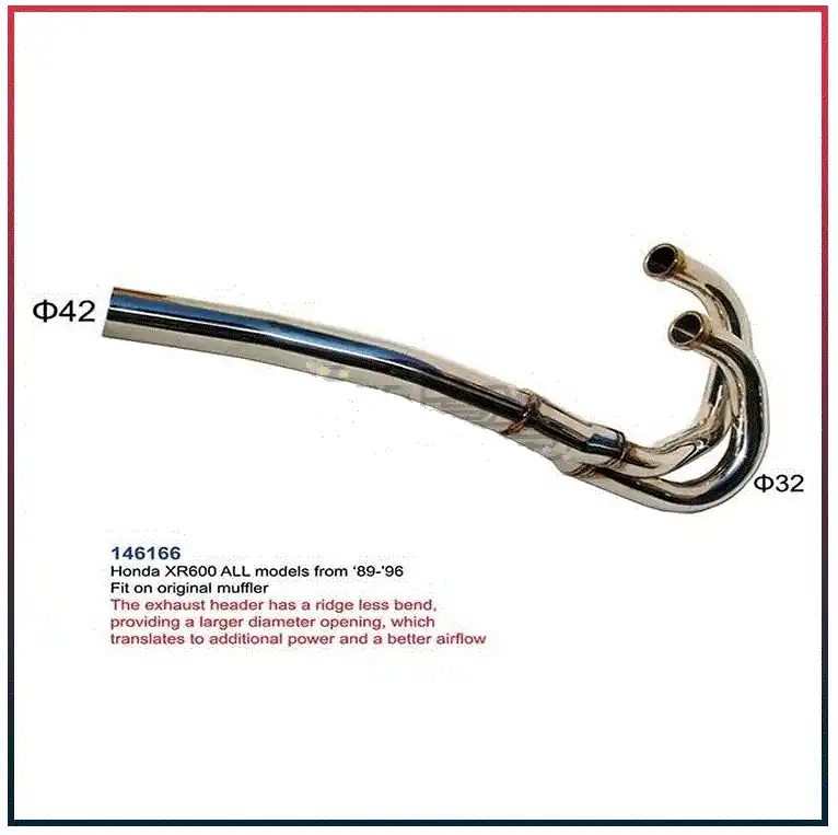 Collecteur de remplacement en inox pour Honda XR600 PE04 Top Vente