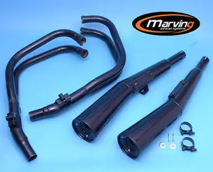 Marving ligne 4 en 2 noir pour Honda CB 1100R Expédition Rapide