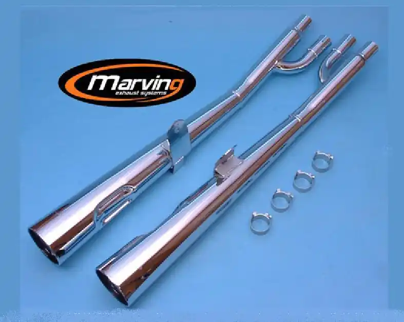 Haute Qualité Marving 2 silencieux chromés pour CB 650B / Z