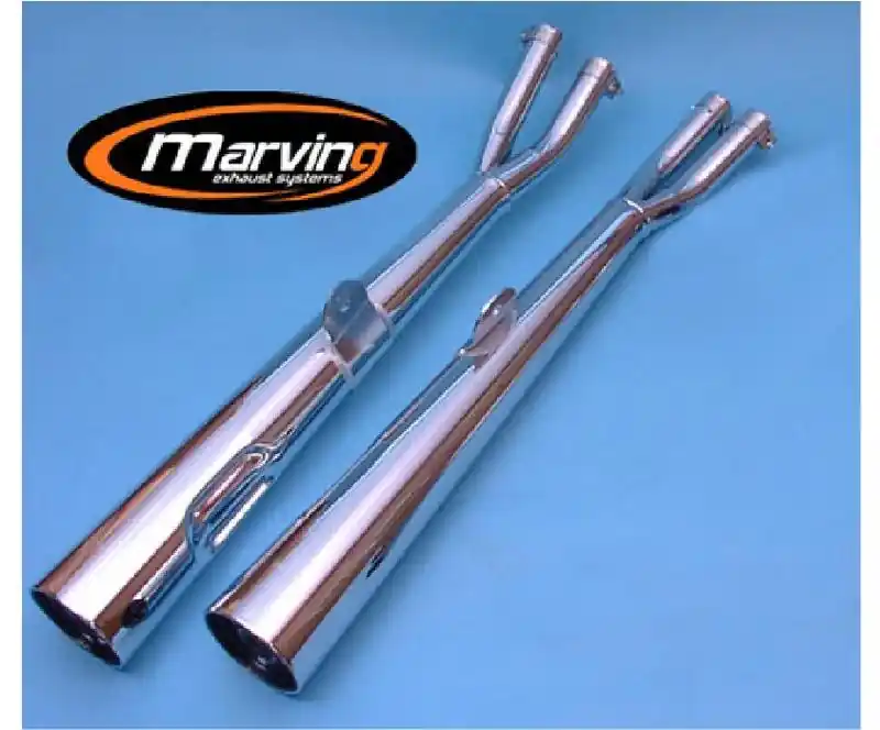 Marving 2 silencieux chromés pour CB 500 Four Vente Flash
