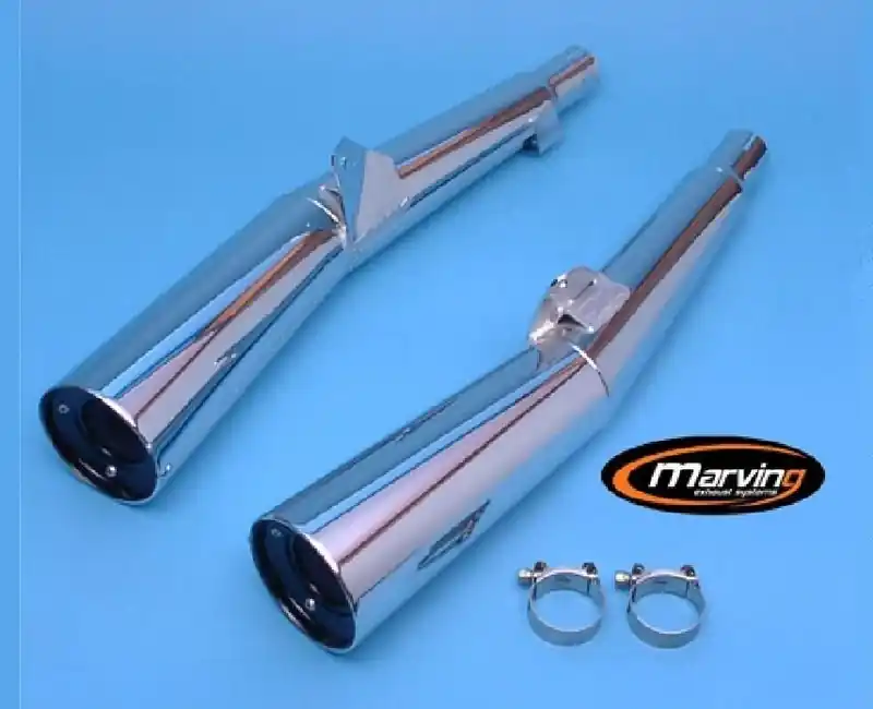 Marving 2 Silencieux chromés pour XJR 1300 99/2004 Prix Bas