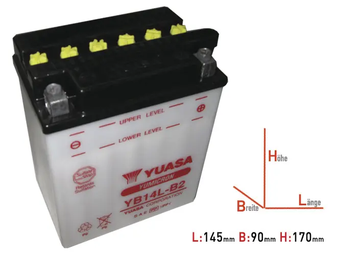 Batterie Yuasa YB14L-B2 Seulement Aujourd&rsquo;hui