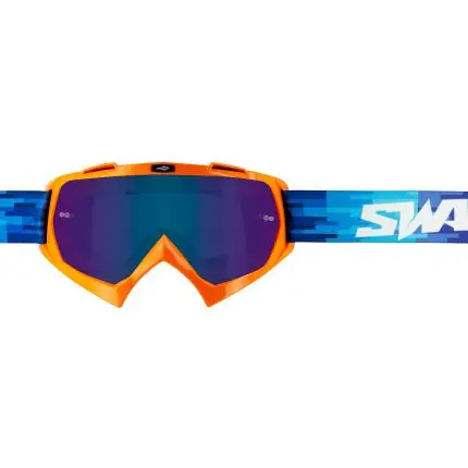Masque cross SWAP&rsquo;S PIXEL Orange + Ecran Iridium Bleu Promotion Saisonnière