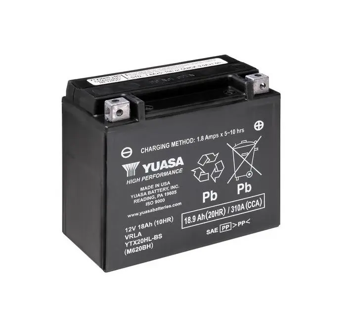 Batterie YUASA YTX20HL-BS sans entretien livrée avec pack acide 1000 Sportsman Polaris Soldes