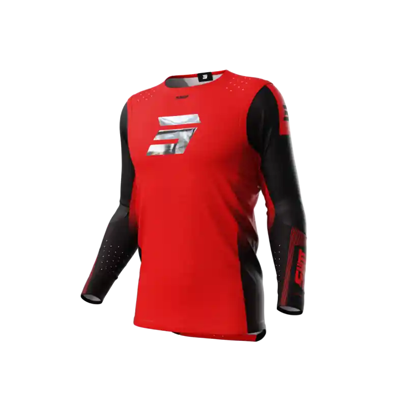 Maillot SHOT 2024 Aerolite Honor Rouge Chrome XS – UK 38 Seulement Aujourd&rsquo;hui
