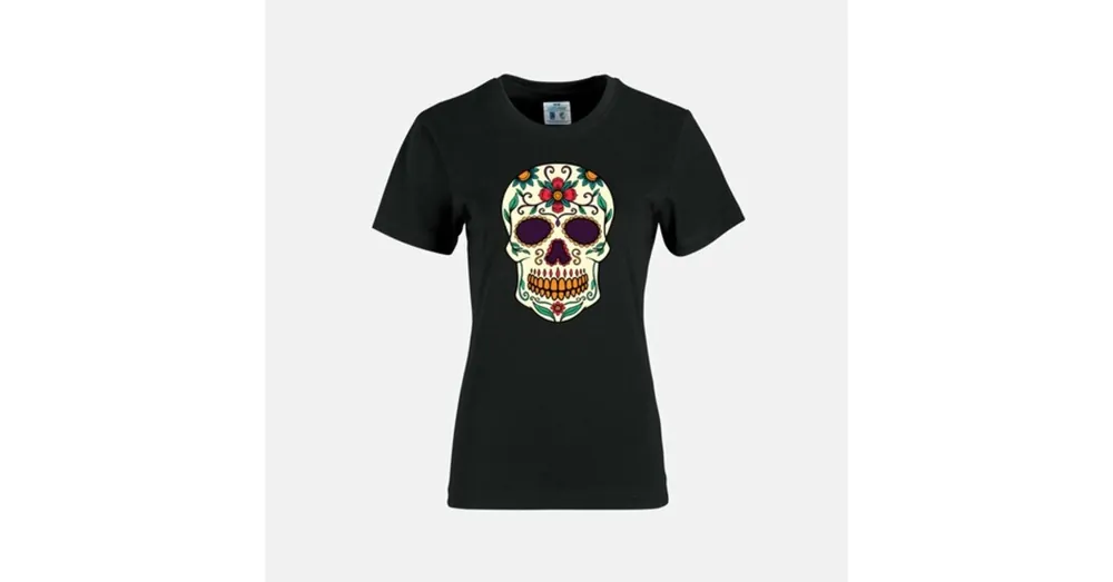 Bon Marché T-shirt femme- Crâne Mexicain S