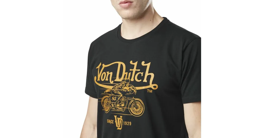 Tee Shirt Noir Regular Col rond Biker S Livraison Express