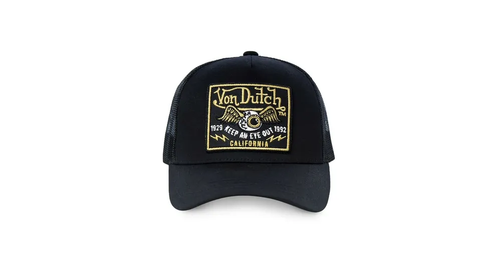 Casquette Vondutch Noire Trucker Snapback BLACKY Meilleur Choix