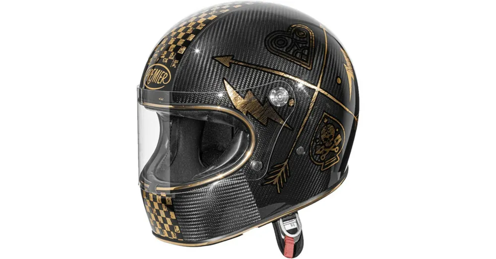 Casque Trophy Carbon NX Carbone / Or- PREMIER XS Top Vente