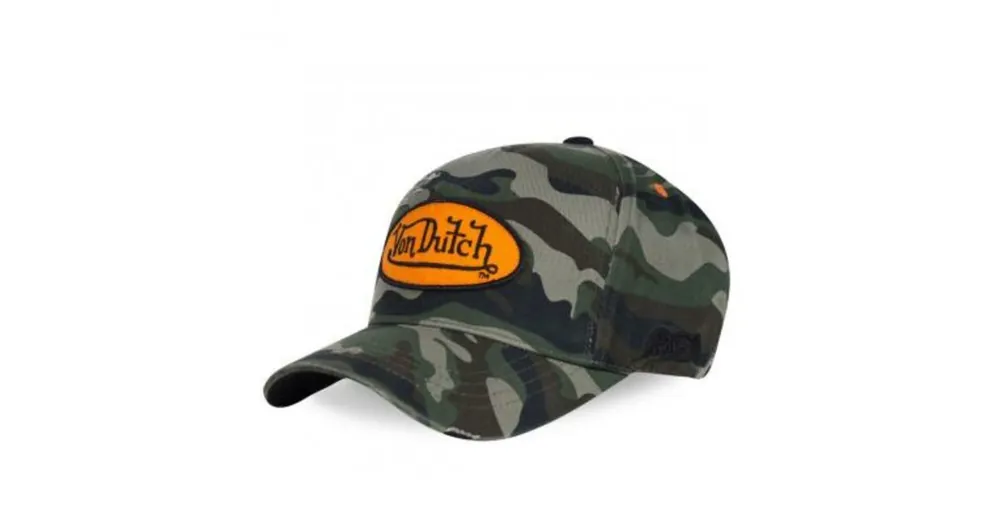 Casquette Vondutch Verte Baseball Strapback / Boucle effet Usé CAMO Acheter En Ligne