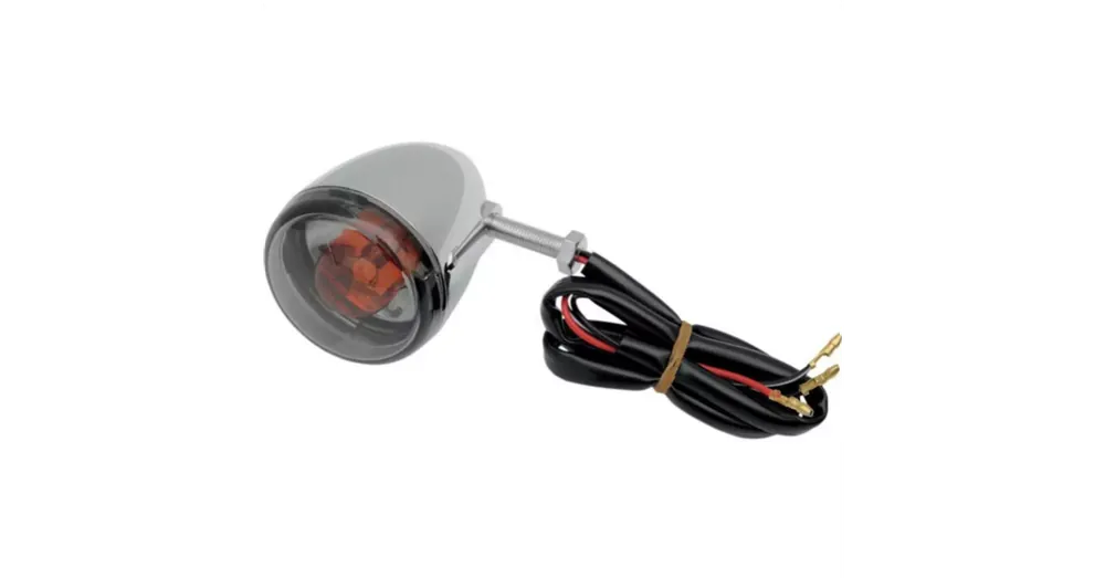 Prix Réduit Clignotant Arrière Bullet Chromé Lentille Fumé
