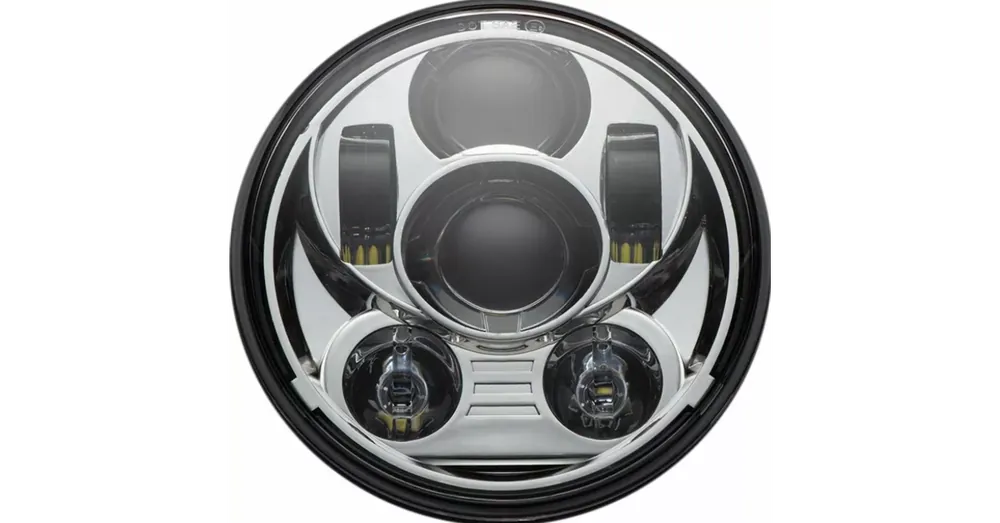 Phare à LED Custom Dynamics 5.75&Prime; Chrome Dyna Softail Sportster Street Vente Directe