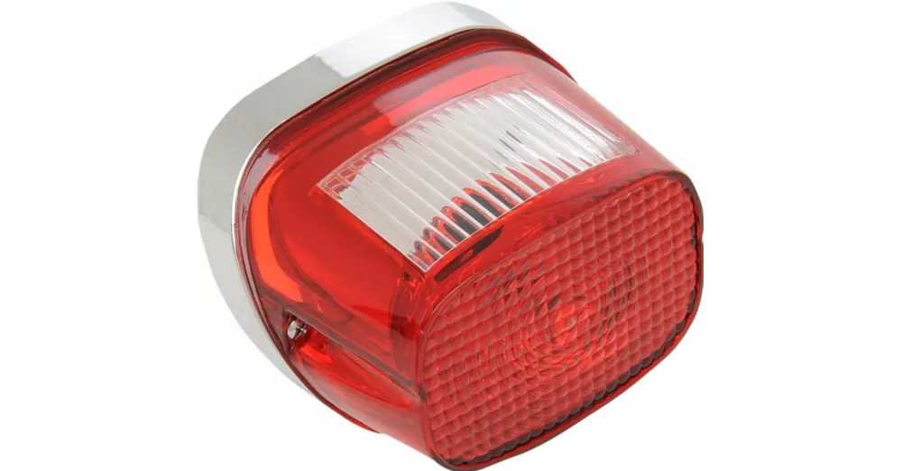 Meilleur Prix Feu Arrière Chromé / Verre Rouge