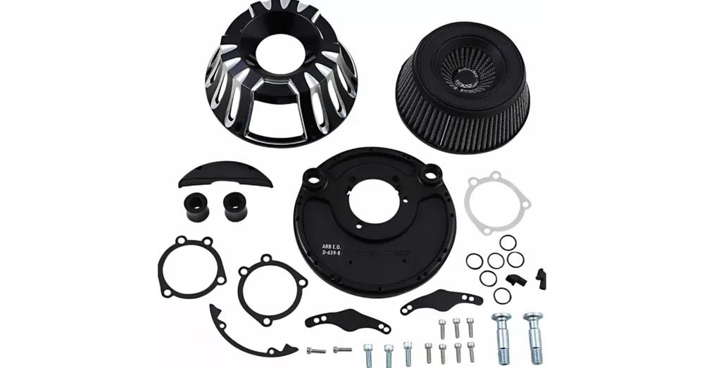 Meilleur Prix Kit Filtre à Air Arlen Ness Inverted Deep Cut Noir Sportster XL