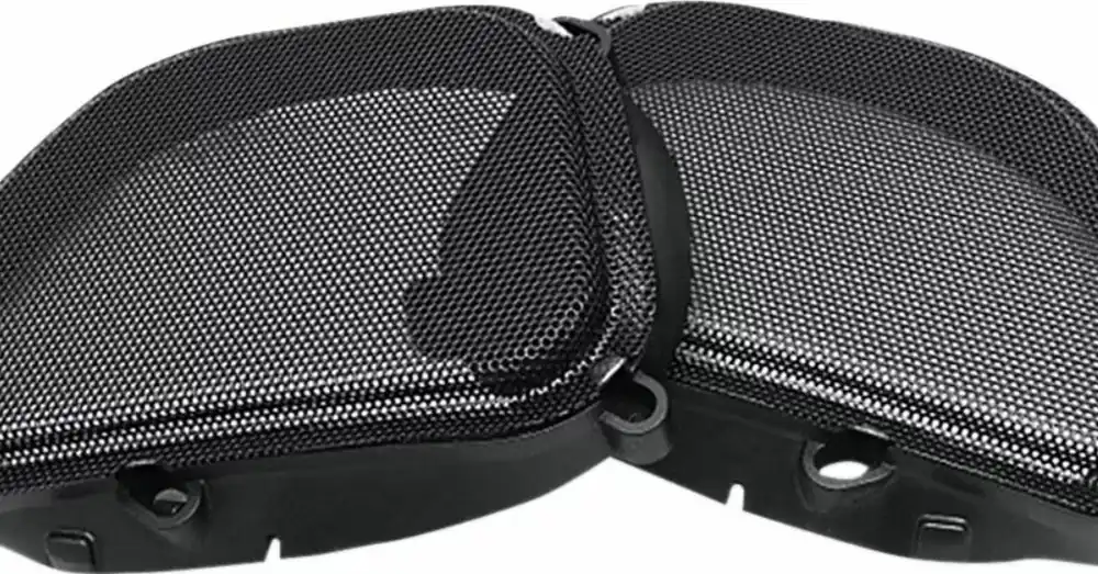 Grilles de Haut-Parleurs Avant de Remplacement Hogtunes Noir Touring Road Glide 98/13 Prix Promo