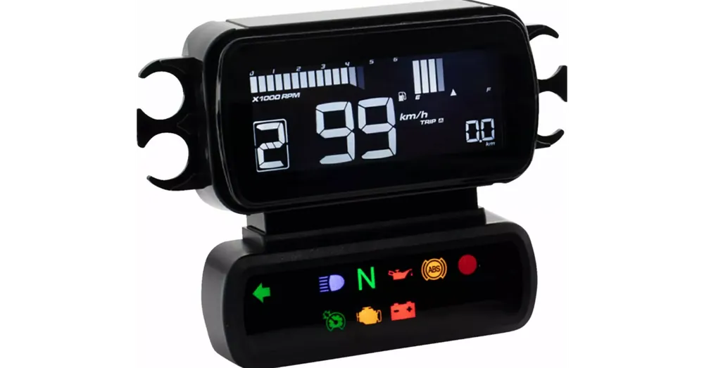 Livraison Express Compteur Multifonctions KOSO D2 LCD Noir Dyna Softail Sportster XL 04/13