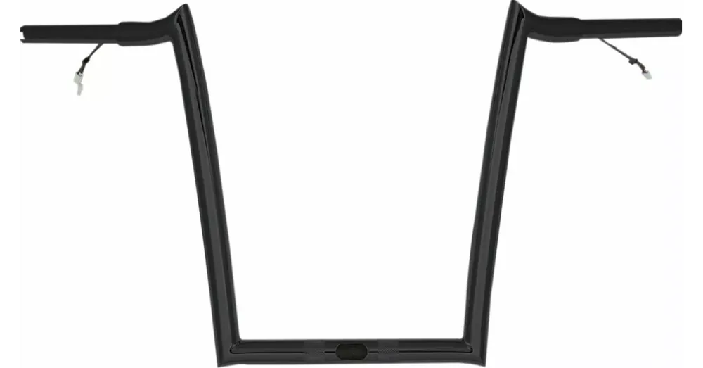 Prix Réduit Guidon Paul Yaffe Monkey Bagger Pré-Câblé Ø 1.25&Prime; / H. 14&Prime; Noir Touring Road Glide