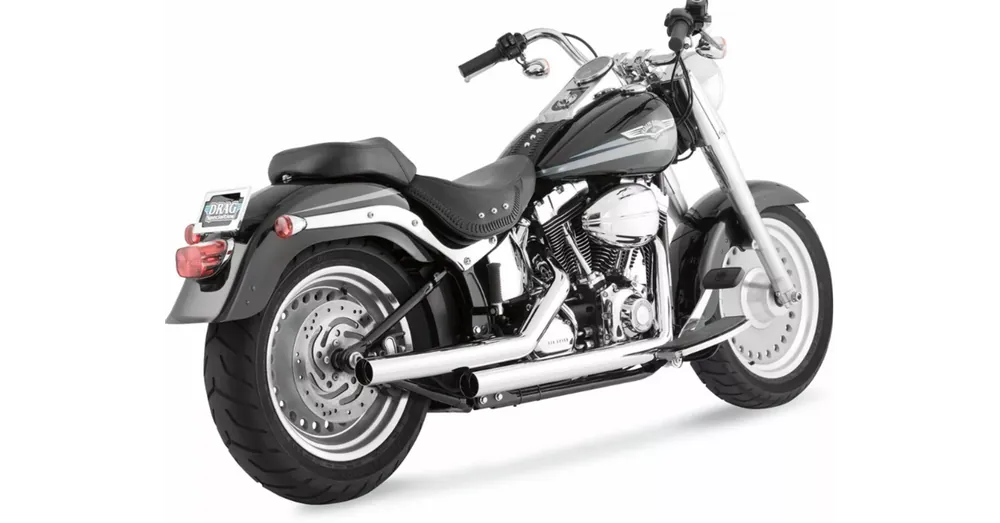 Ligne Échappement Vance & Hines Straightshots Chromé Softail 86/11 Usine Directe