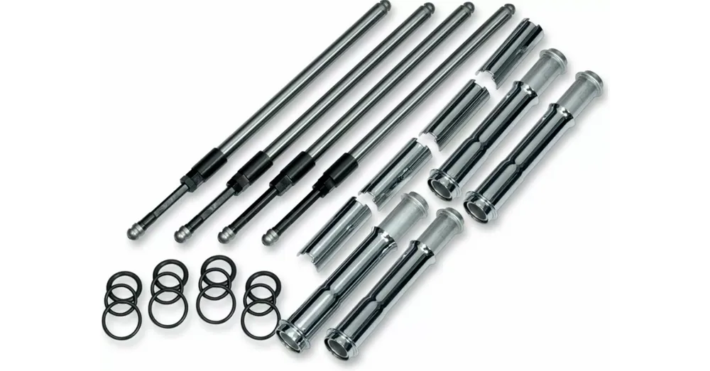 Kit Tiges et Caches de Culbuteurs S&S Quickee Chromé Softail Touring M8 Commander Vite