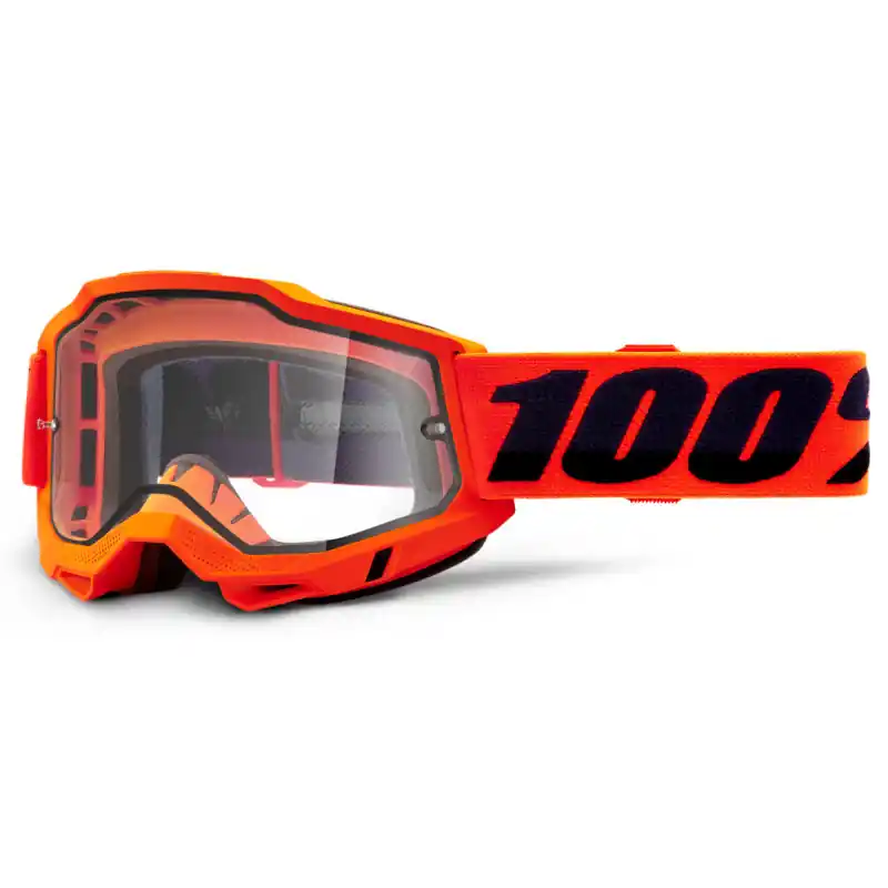 Masque Cross ACCURI 2 ENDURO MOTO Orange Fluo – Ecran Clair Offre Du Jour