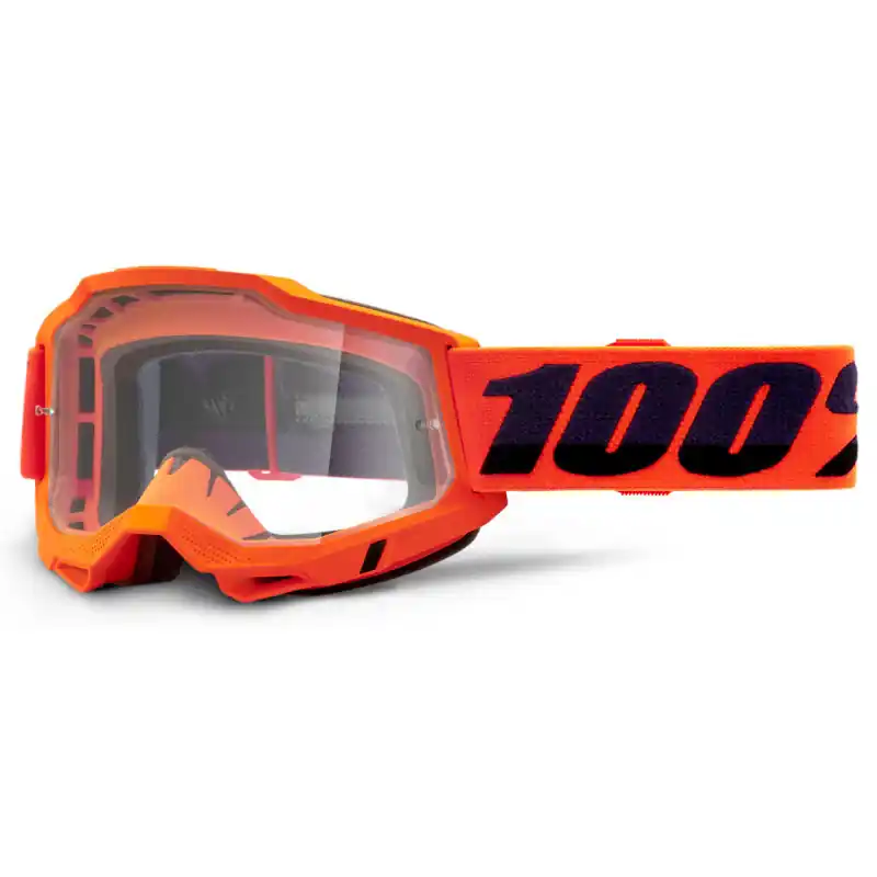 Seulement Aujourd&rsquo;hui Masque Cross ACCURI 2 OTG Orange Fluo – Ecran Clair