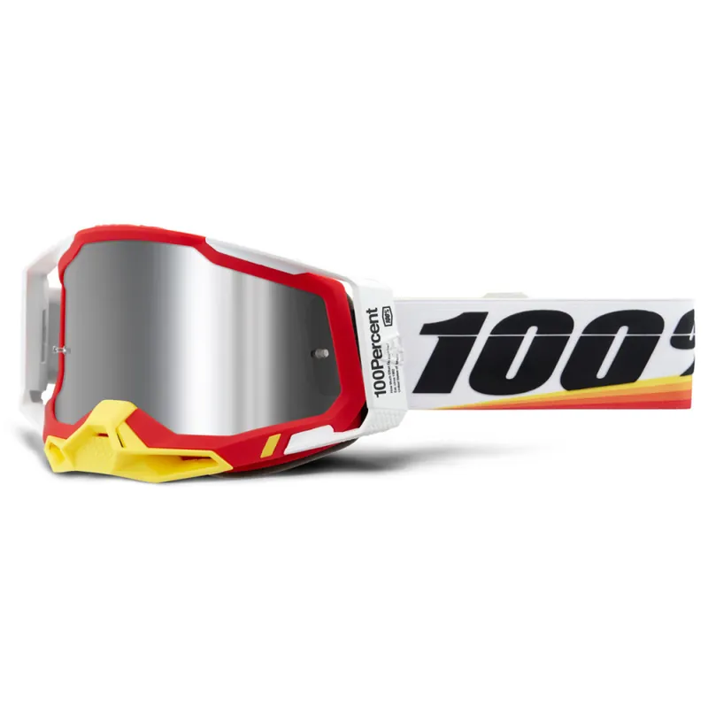 Réduction Masque Cross RACECRAFT 2 Arsham Red Ecran Miroir Argent Flash