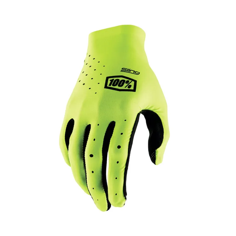 Gants Cross 100% SLING MX Jaune Fluo Meilleure Vente