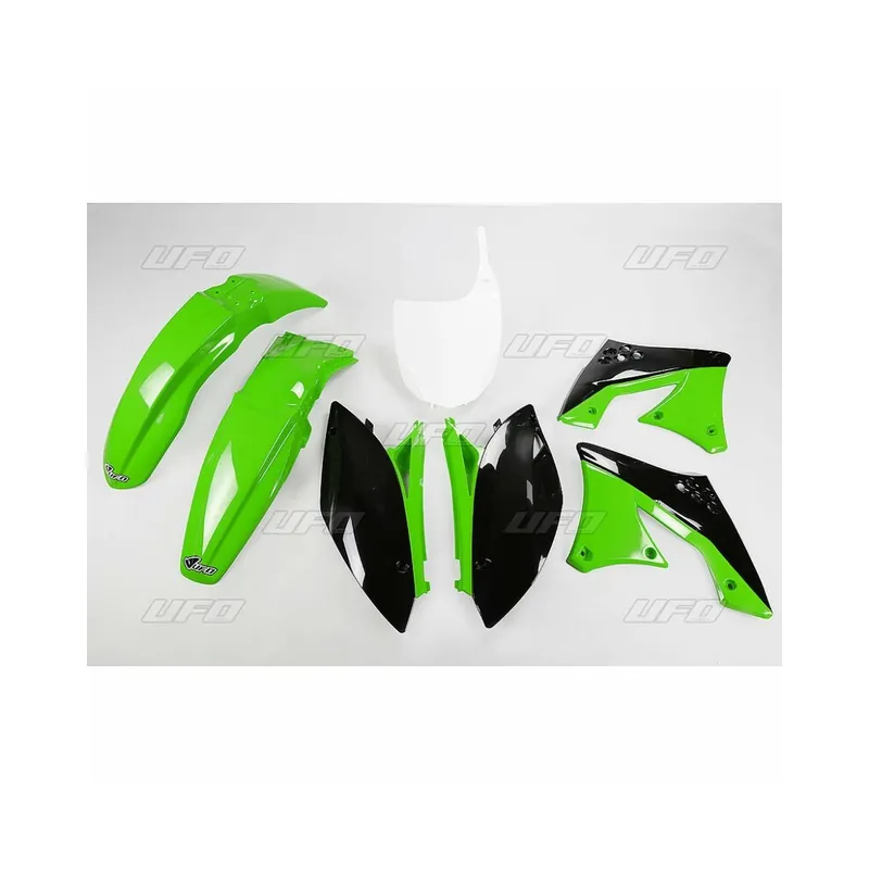 Quantité Limitée Kit plastique UFO couleur origine vert/noir Kawasaki KX250F
