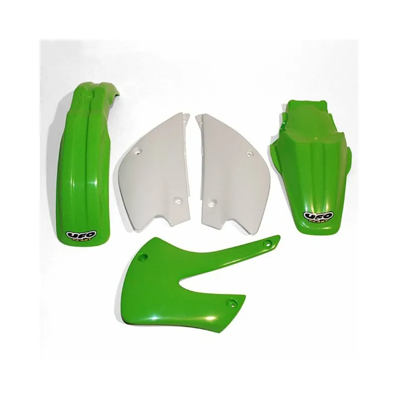 Commander Maintenant Kit plastique UFO couleur origine vert/blanc Kawasaki KX80