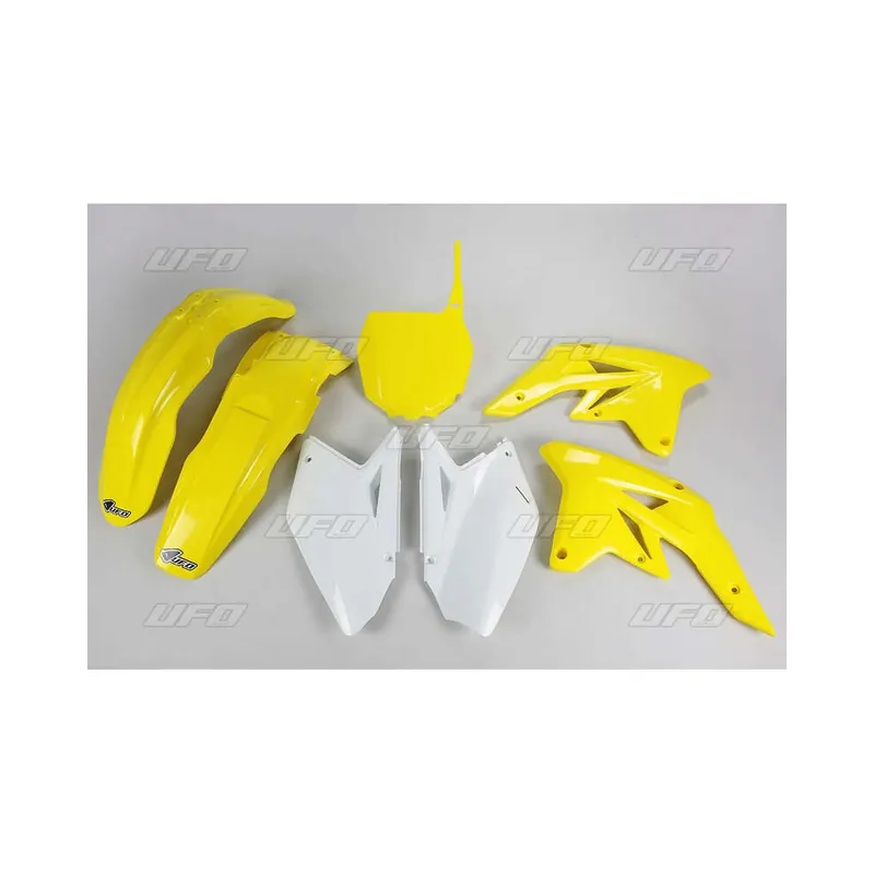 Usine Directe Kit plastique UFO couleur origine jaune/blanc (2009) Suzuki RM-Z250