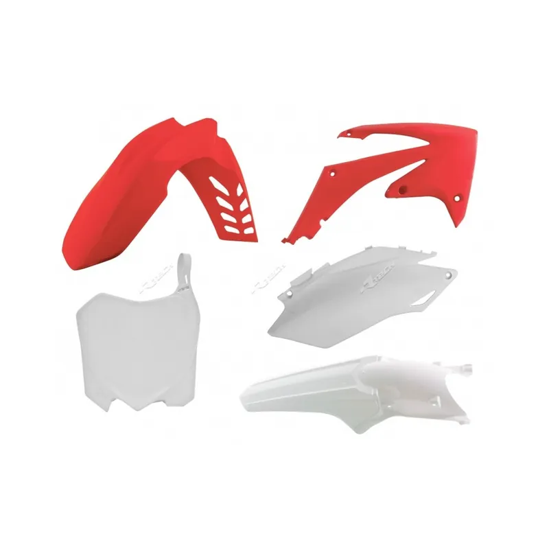 Kit plastique RACETECH couleur origine rouge/blanc Honda CRF250R/450R Réduction