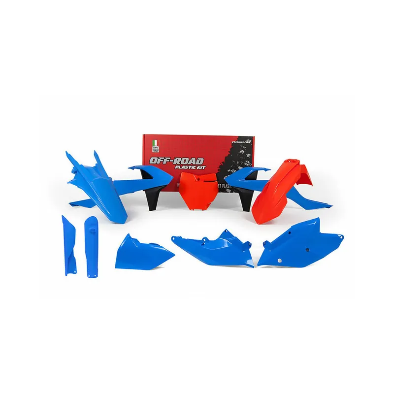 Paiement Sécurisé Kit plastique RACETECH bleu/orange édition limitée KTM