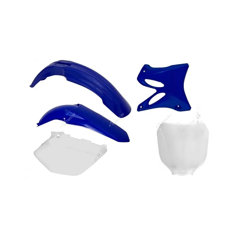 Nouvel Arrivage Kit plastique RACETECH couleur origine bleu/blanc Yamaha YZ125/250