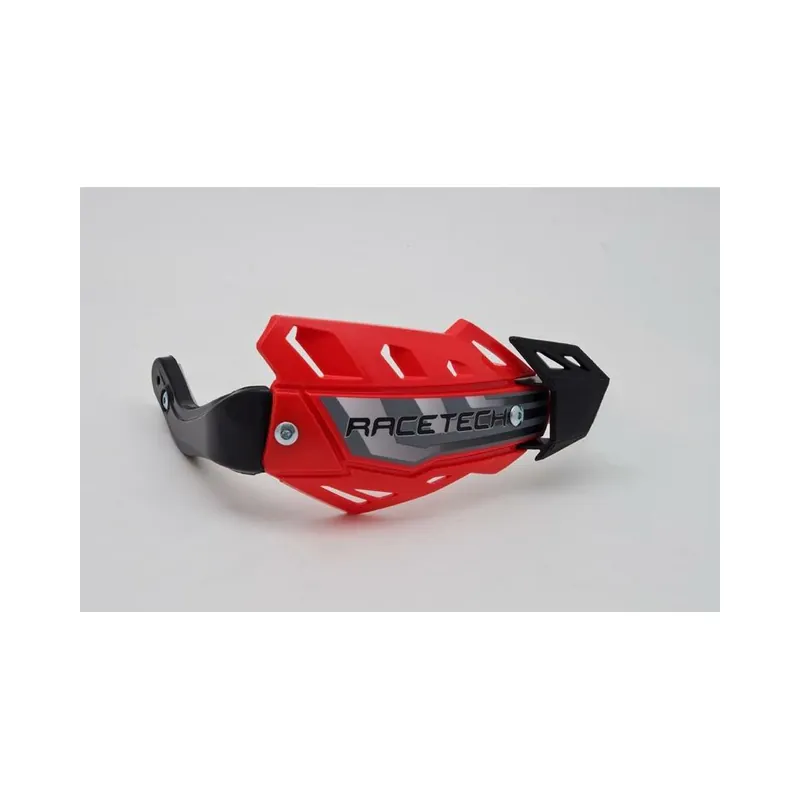 Protège-mains RACETECH FLX Quad rouge Expédié Aujourd&rsquo;hui