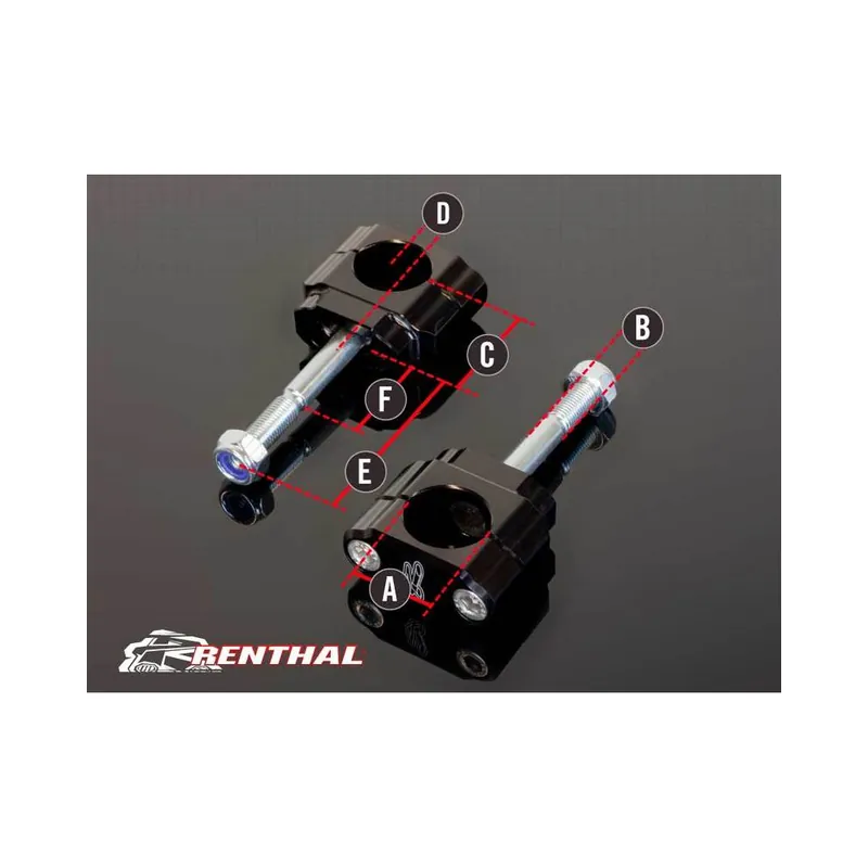 Pontets de guidon RENTHAL Ø28,6mm Fatbar/Twinwall Bon Marché