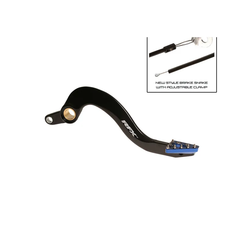 Expédié Aujourd&rsquo;hui Pédale de frein arrière RFX Pro ST (Anodisé dur noir/bleu) – Yamaha YZF/WRF 250