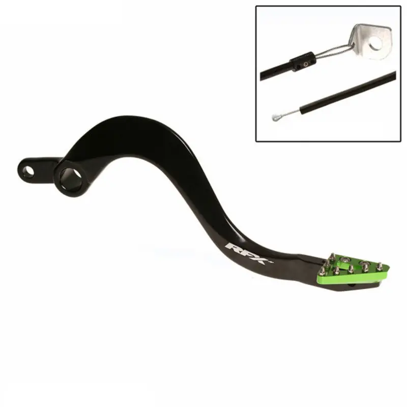 Pédale de frein arrière RFX Pro ST (Noir/Vert) – Kawasaki KXF450 Réduction