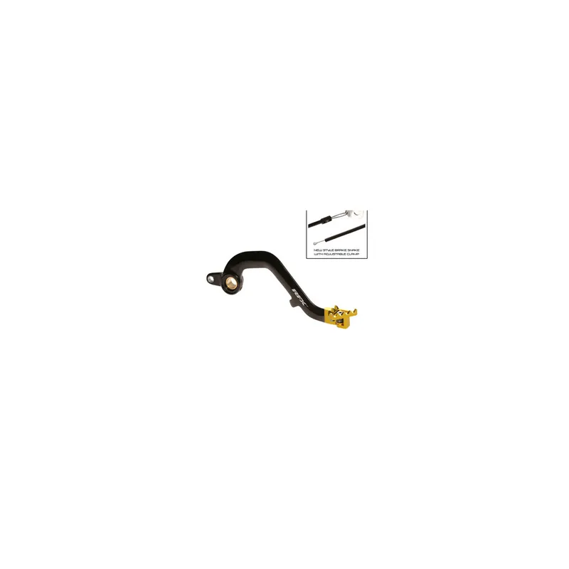 Quantité Limitée Pédale de frein arrière RFX Pro FT (Noir/Jaune) – Suzuki RM250