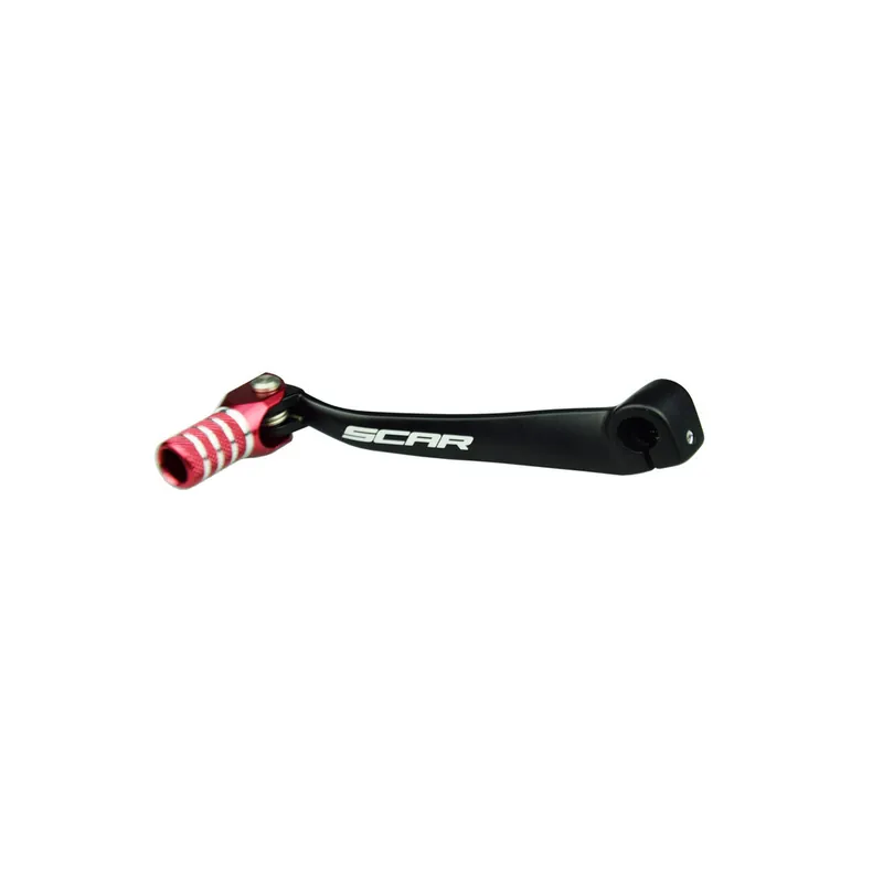 Must-Have Sélecteur de vitesse SCAR noir mat/embout rouge Honda CRF150R