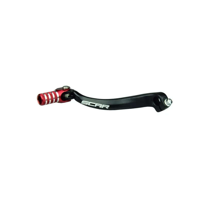 Produit De Marque Sélecteur de vitesse SCAR noir mat/embout rouge Honda CRF250R