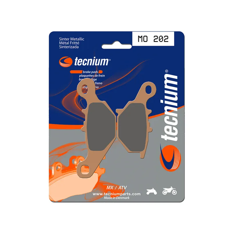 Plaquettes de frein TECNIUM MX/Quad métal fritté - MO202 Populaire