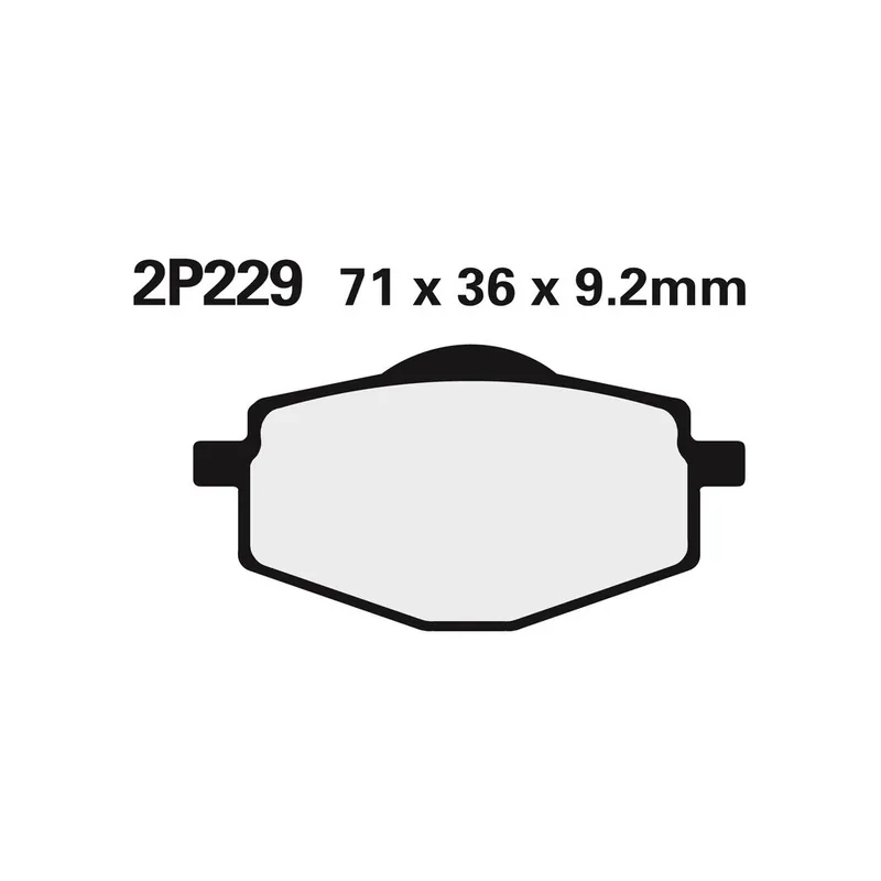 Plaquettes de frein NISSIN route semi-métallique – 2P-229NS Promotion Saisonnière