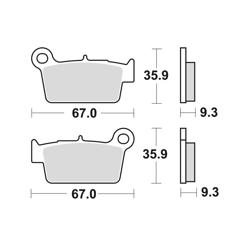 Plaquettes de frein BRAKING Off-Road/Quad métal fritté – 890CM44 Nouveauté