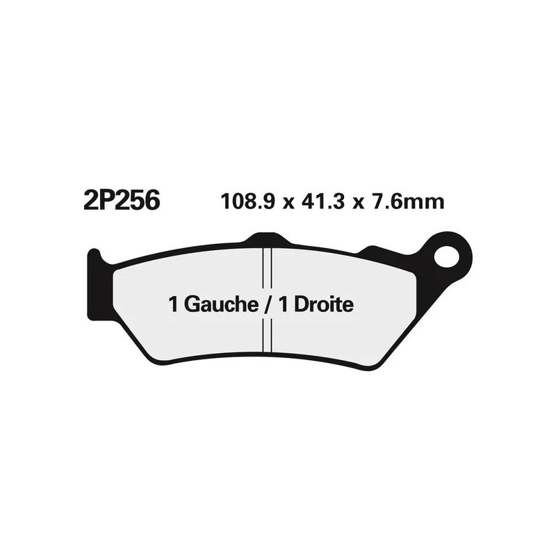 Petit Prix Plaquettes de frein NISSIN route semi-métallique - 2P-256NS